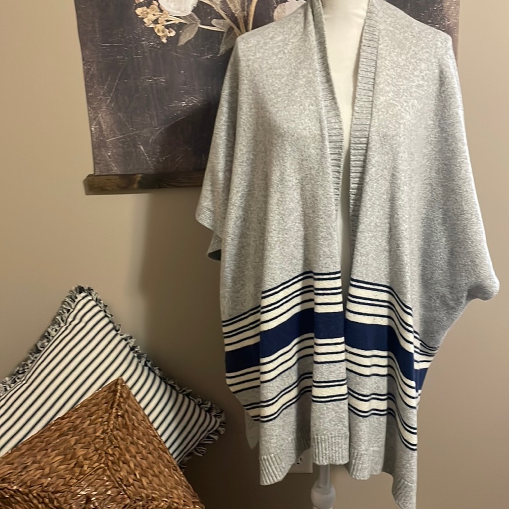 Gap Stripe Poncho One Size